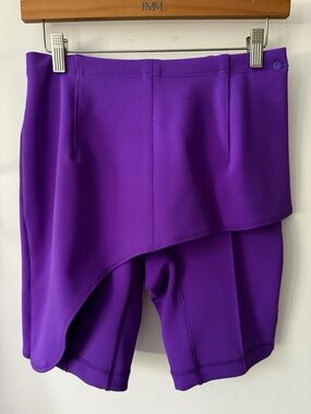 Toga Archives Women’s Stretch Assymetrical Purple Biker Shorts Size 34